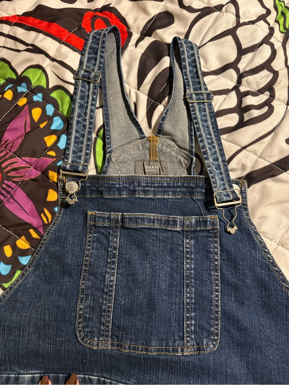 Dark Blue Denim Women’s Overalls - Ochirly
